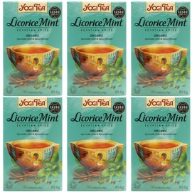 (6 PACK) - Yogi Tea - Licorice Mint | 17 Bag | 6 PACK BUNDLE