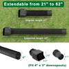 Binazon 2 Pack Black-Rain Gutter Downspout Extensions, Downspout Extender for