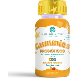 Gomitas Kids Probioticos Bifidobacterium Lactis Sabor Fresa y Piña 242 gr