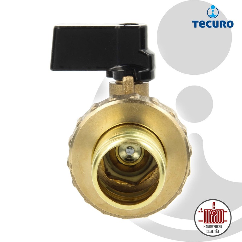 KFE Boiler Fill and Drain Ball Valve 1/2-Inch Shiny Brass