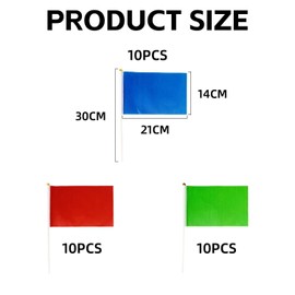 30 Pieces Hand-Held Flags, Hand-Held Flags For Sports Games, Mini Flags, Party Decoration Flags, Outdoor Flags