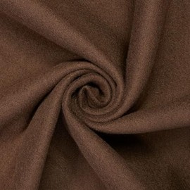 Brushed Polyester Wool Coating 59" Fabric by The Yard – Soft Wool-Like for Coats, Jackets, Winter Apparel, Cloaks & Scarves (Brown, 1 Yard)