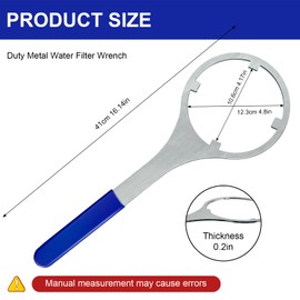 Giokyi SPBW-1 Heavy Duty Metal Home Water Filter Wrench 4.8 inch Inside Diameter, Replacement Housing Wrench for 152037, 150295, ww34, 01019185, WFPF38001C, HF-150