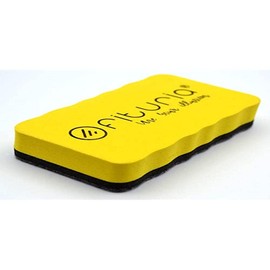 Magnetic Eraser for Whiteboards, Yellow Eraser, Vileda Whiteboard and Other Brands of Magnetic Whiteboards and Erasable Markers (Yellow)