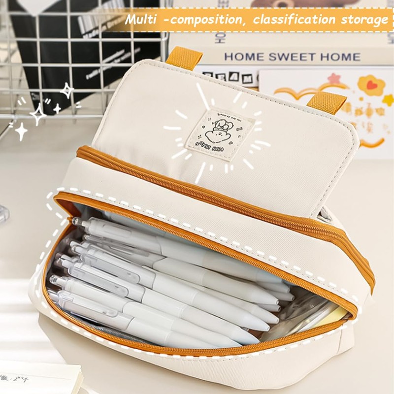 Pencil Case, Big Capacity Pencil Pen Pouch, Big Capacity Storage