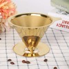 Nimomo Honeycombed Stainless Steel Coffee Filter, Gold Honeycombed Stainless Steel