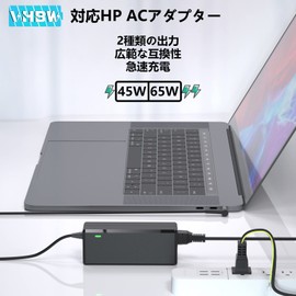 VHBW Compatible HP AC Adapter 45W/65W Smart AC Adapter EliteBook ProBook Envy Stream Pavilion Series Elitebook 820 830 840 850 Probook 460 450 455 640 G3 G4 G5 G6 PSE