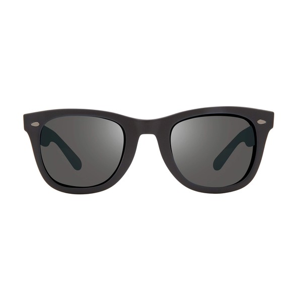 Revo Sunglasses Forge: Polarized Lens Filters UV, Performance Rectangle Frame, Matte Black Frame with Graphite Lens