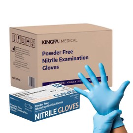 BNM Health Blue Nitrile Disposable Gloves, 4 Mil, 100 Count (1000 Extra Small Blue 4 Mil)