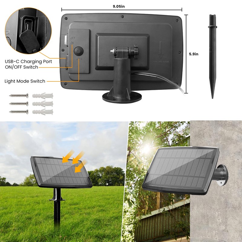 Bdrofn 100FT Solar String Lights Outdoor Waterproof, Solar Patio Lights