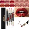 HOUSN Lipstick and Lip Liner Set, 2-in-1 Matte Lipstick Lip