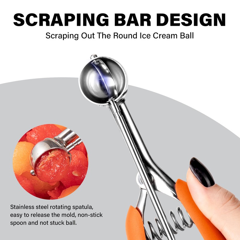 TJ POP Extra Small Cookie Scoop, 1 Tsp Cookie Scoop,