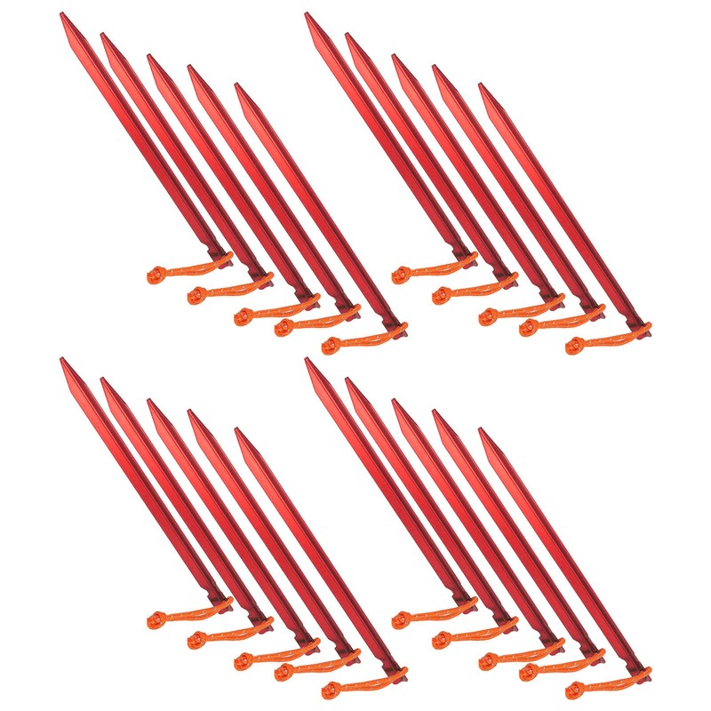 20pcs Tent Stakes V Shape Heavy Duty Tent Peg with