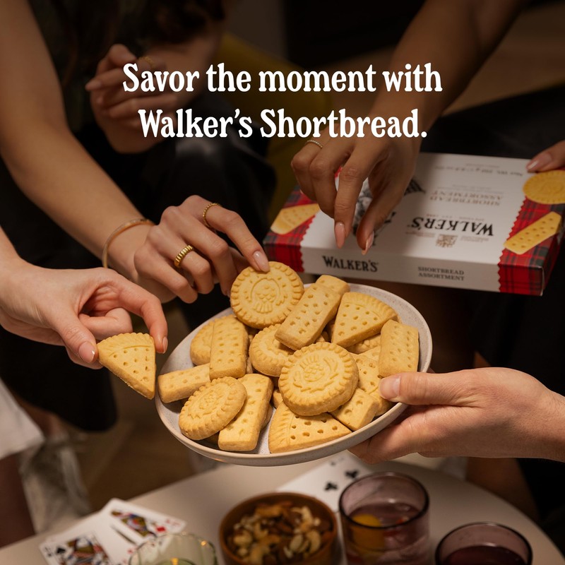 Walker's Shortbread Stem Ginger Cookies, Pure Butter Shortbread Cookies, 6.2