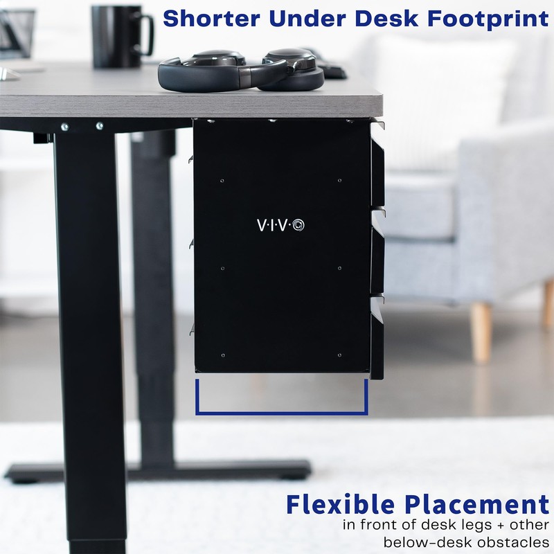 VIVO 16 in Slide Out Dual Tier Storage Drawer, Under