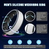 Lxskeek Silicone Wedding Rings for Men 1/4/5/6/7 Multipack of Breathable