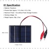 SALALIS 1.5W 12V Mini Small Solar Panel Module DIY Polysilicon