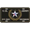FindingKing U.S. Army 2nd Infantry Division License Plate