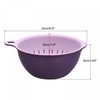 sourcing map Kitchen Strainer Colander Bowl Set, Small Double Layer
