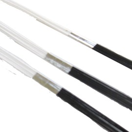 Mizuhiki Black & White No. 60 5 Sticks 70.9 inches (180 cm), 20 Pieces (Special Size Long Black and White, 6 Scale)