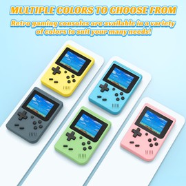 Retro Handheld Game, 400+ Classic Games Mini Retro Handheld Game Console, 3.0 Inch Screen, 1020mAh Rechargeable Battery, Portable Retro Games Console-Grey