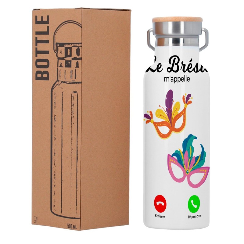 Stainless Steel Thermos Flask - Brazil Calls Me Carnival Rio