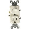 Leviton 5225 15 Amp, 120 Volt, Duplex Style Combination Single