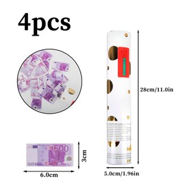 4-Piece Birthday Confetti Cannon, XiXiRan Confetti Cannon, Wedding, 7 Styles, Confetti Shooter, Party Popper Confetti, Confetti Cannon, Confetti Bomb, Party Confetti Cannon, Confetti Gun Set