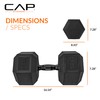 CAP Barbell 90 LB Coated Hex Dumbbell Weight with Black
