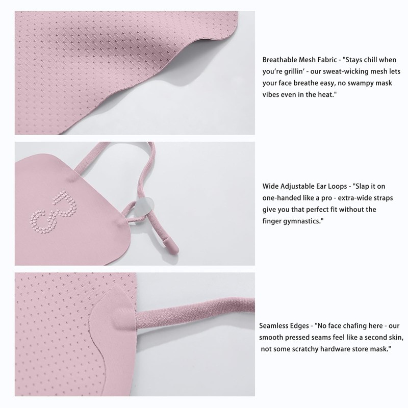 LKMUPNR UPF50+ Face Mask for Sun Protection, Golf Sun Protection,