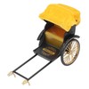 Retro Rickshaw Model Exquisite Details Nostalgic Alloy Simulation Rickshaw Toy