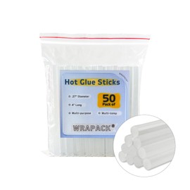 Hot Glue Sticks (0.27'' x 4''), Mini Glue Sticks for Hot Glue Gun Low High Temp, Clear Craft Glue Sticks Bulk for DIY and Repairs, Pack of 50