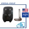 GMC Smart Remote Key Case Shell Fob 5 Button for