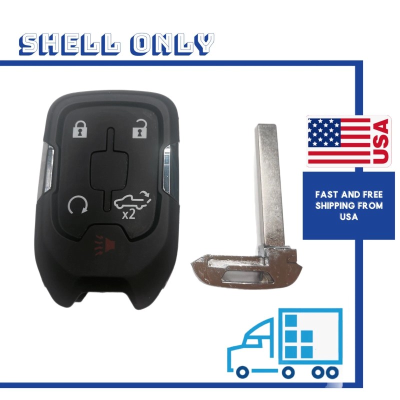 GMC Smart Remote Key Case Shell Fob 5 Button for