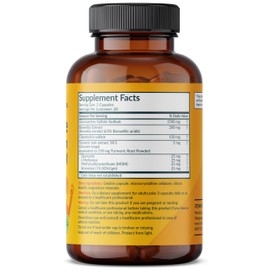 Futurebiotics Glucosamine Chondroitin Turmeric & MSM Advanced Joint Formula, Supports Healthy Joints & Mobility - Non-GMO, 60 Capsules