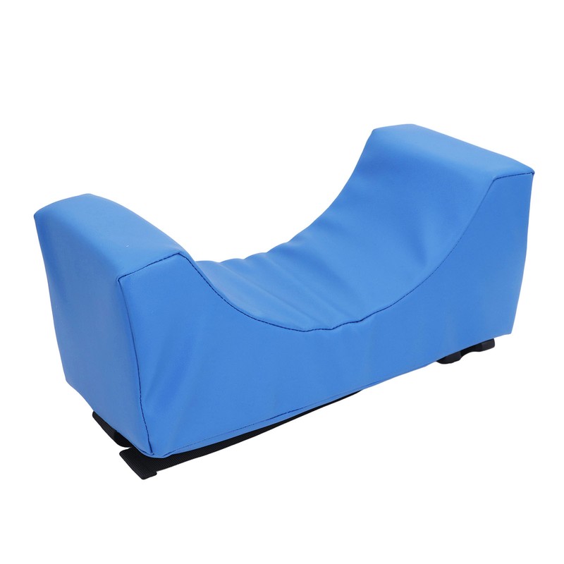 Head Positioner Pillow Blue PU Leather Breathable Comfortable Neck Support