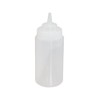 Crestware SB16CW Squeeze Wide Mouth Bottle, 16 oz, Clear