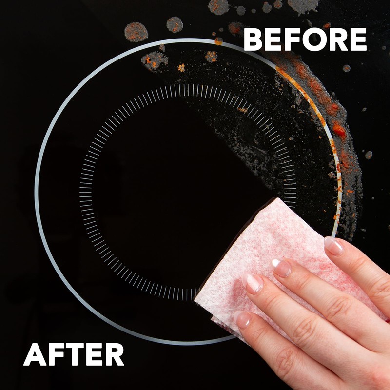 Weiman Glass Cooktop and Microwave Wipes - 2 Pack -