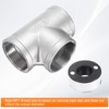 HARFINGTON Tee Pipe Fitting (2" x 2" x 2") NPT