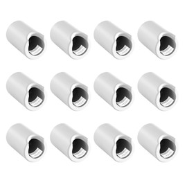 Eastrpupira 12 Pack Anti-Collision Corner Drawer Bumpers, Silicone Protector for Cabinet Handle, Silicone Cabinet Pull Covers (White)