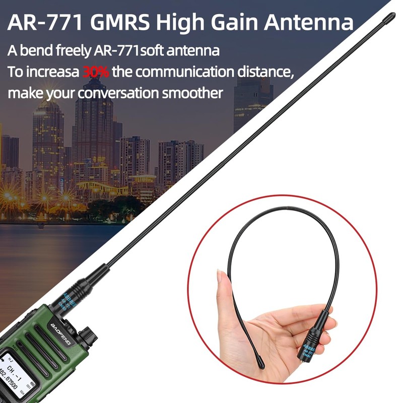 BAOFENG GM-15 Pro GMRS Radio 8W NOAA Weather Receiver Radio,GMRS