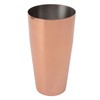 Boston Cocktail Shaker Stainless Steel Rose Gold Glossy Surfaces Leakproof