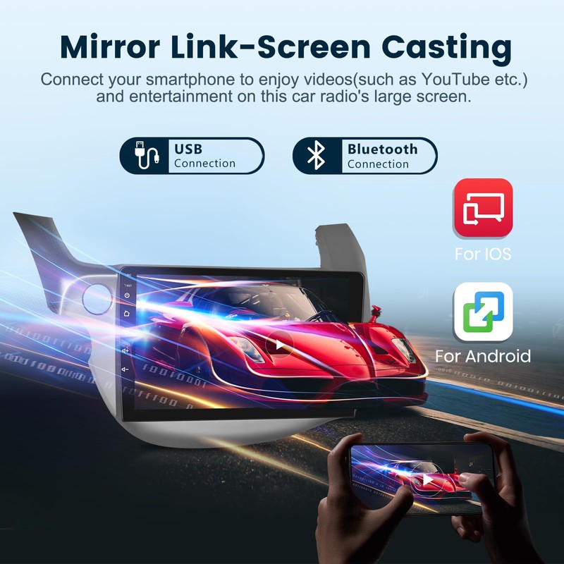 for Honda Fit 2008-2013 Android Car Stereo Support Wireless Carplay/Android