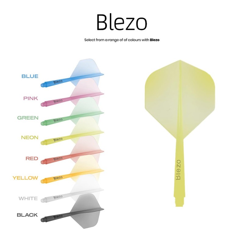 BLEZO Darts Durable Dart Flights | Integrated Dart Flights with