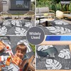 GlowSol Waterproof 9x18 Outdoor Rug for Patio Reversible Plastic Straw