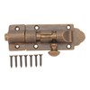 Solid Cast Brass Latch, Antique Brass Door Slide Bolt Lock