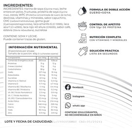 SM SYSTEM Malteada de Proteína Multivitamínica  Desayuno Completo en 1 Minuto para Estilo de Vida Activo  Shake Saciante y Nutritivo  Capuchino  800g