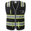 JKSafety 9 Pockets Hi-Vis Mesh Safety Vest for men and