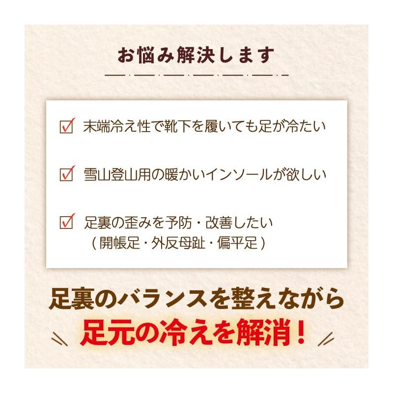 [ペダック] 国内正規品 インソール ビバウィンター 中敷き 衝撃吸収 アーチサポート 革 靴 末端