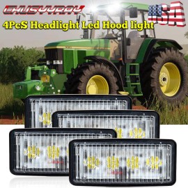 autocar9219 4pcs LED Hood Light FOR John Deere 55 Series: 4055, 4255, 4455, 4555, 4755, 4955